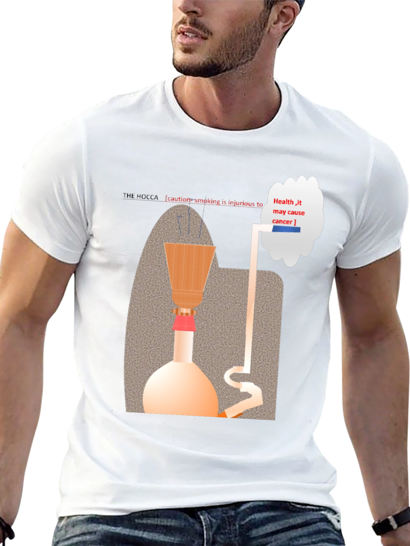 Hookah Warning T-Shirt - Health Hazard Design