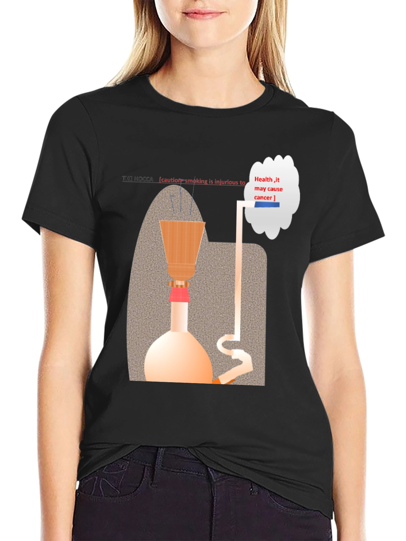 Hookah Warning T-Shirt - Health Hazard Design