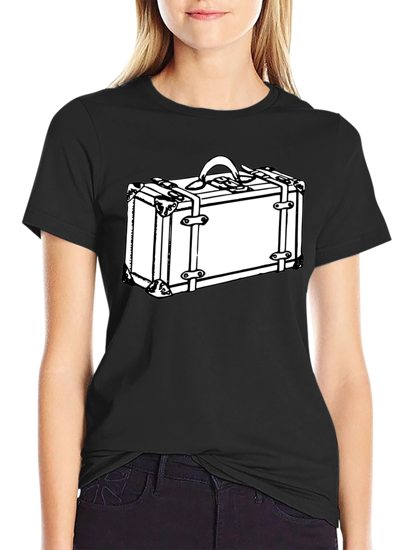 Suitcase Graphic Tee - Travel in Style!