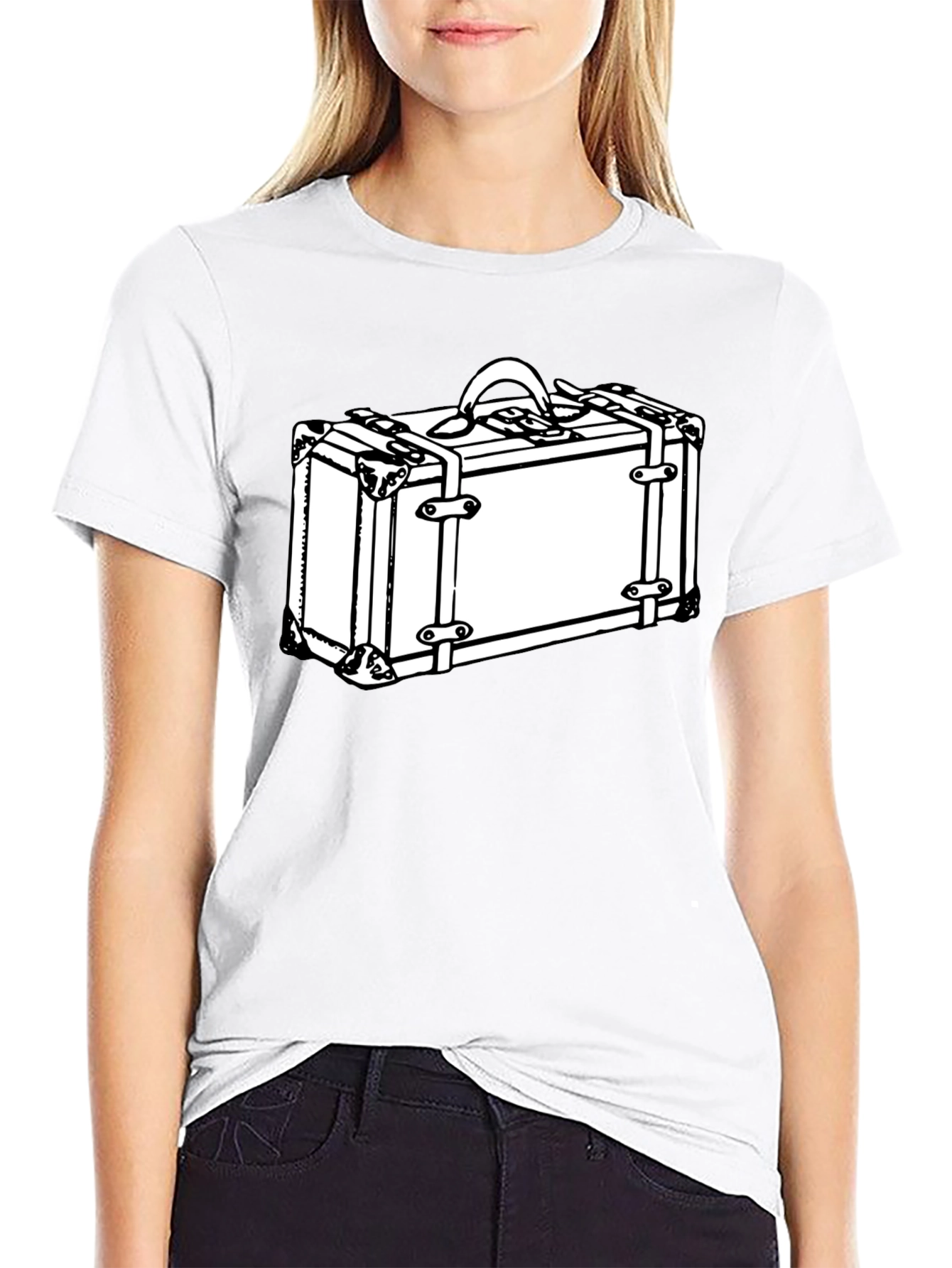 Suitcase Graphic Tee - Travel in Style!