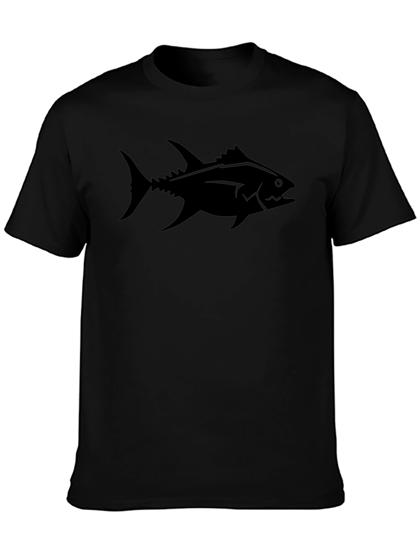 Black Tuna Graphic Tee - Cool Fishing Shirt