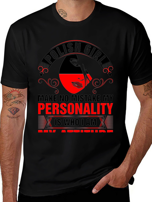 Polish Girl T-Shirt - Personality & Attitude Graphic Tee