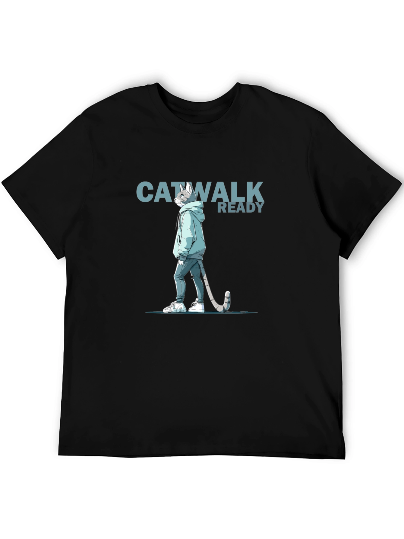 Catwalk Ready T-Shirt - Cool Cat Design