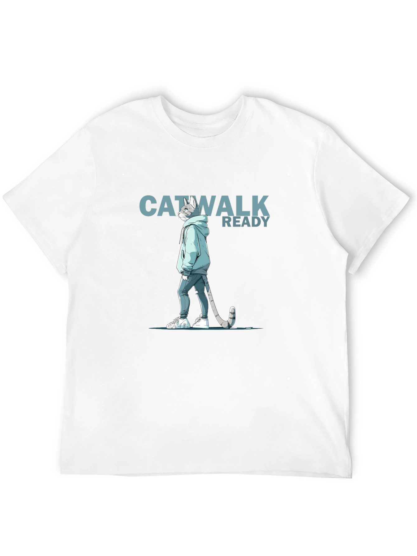 Catwalk Ready T-Shirt - Cool Cat Design