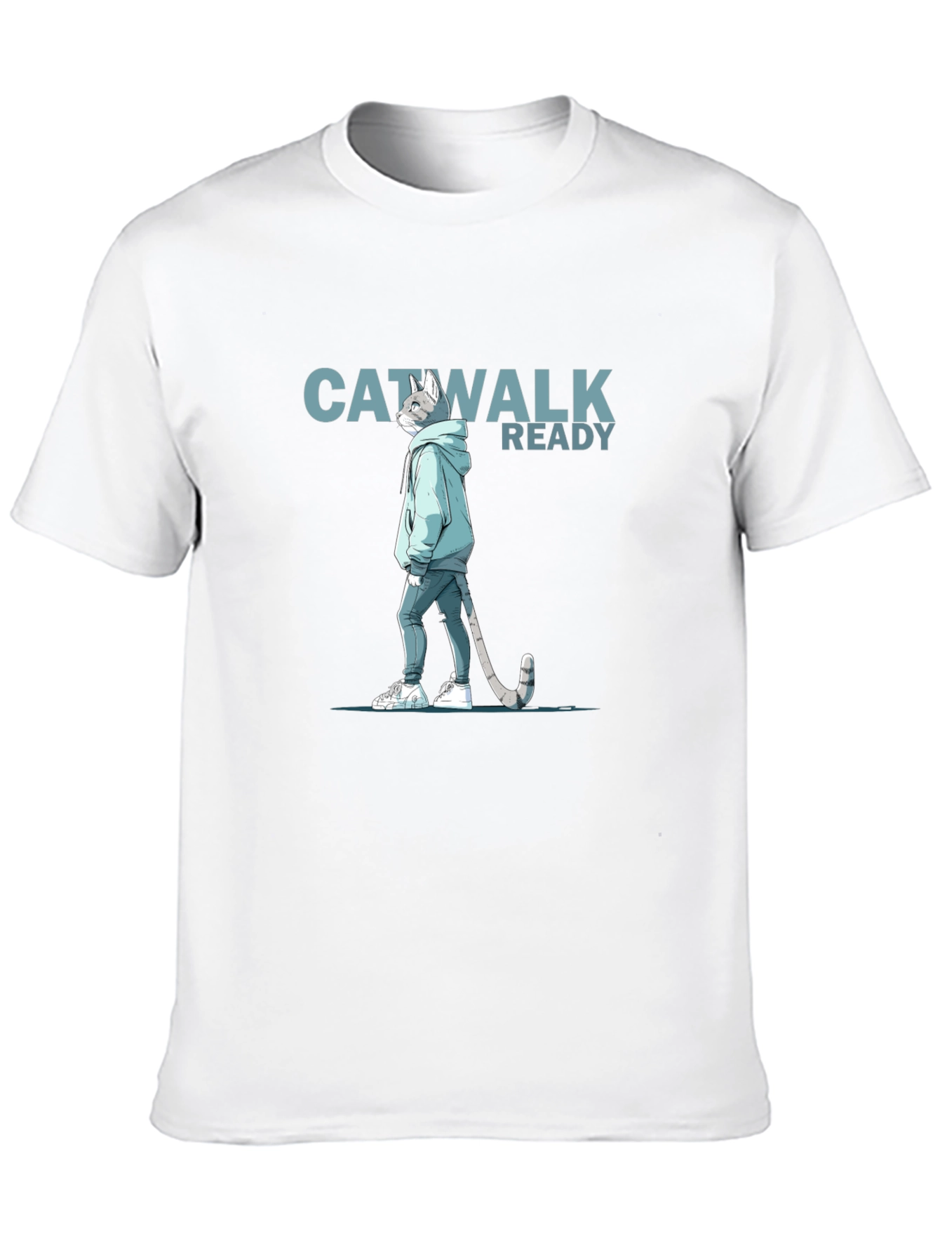 Catwalk Ready T-Shirt - Cool Cat Design