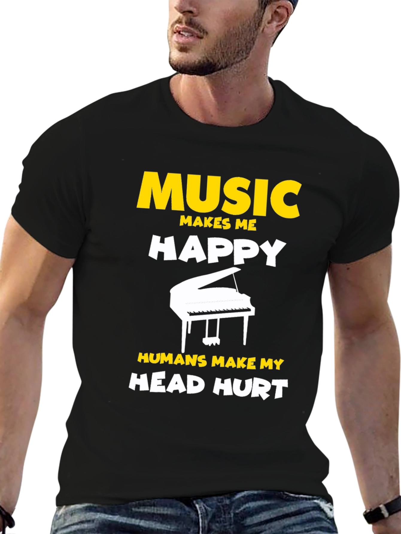 Music Makes Me Happy T-Shirt
