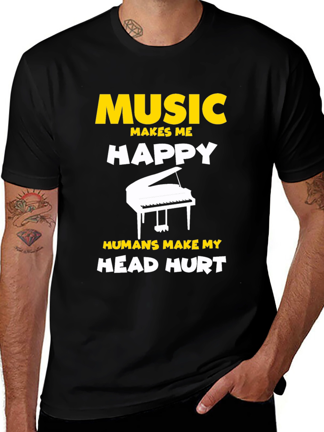 Music Makes Me Happy T-Shirt