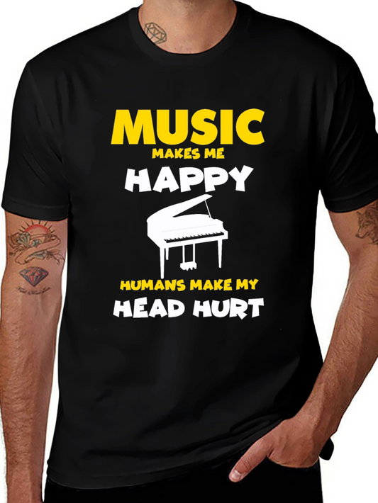 Music Makes Me Happy T-Shirt