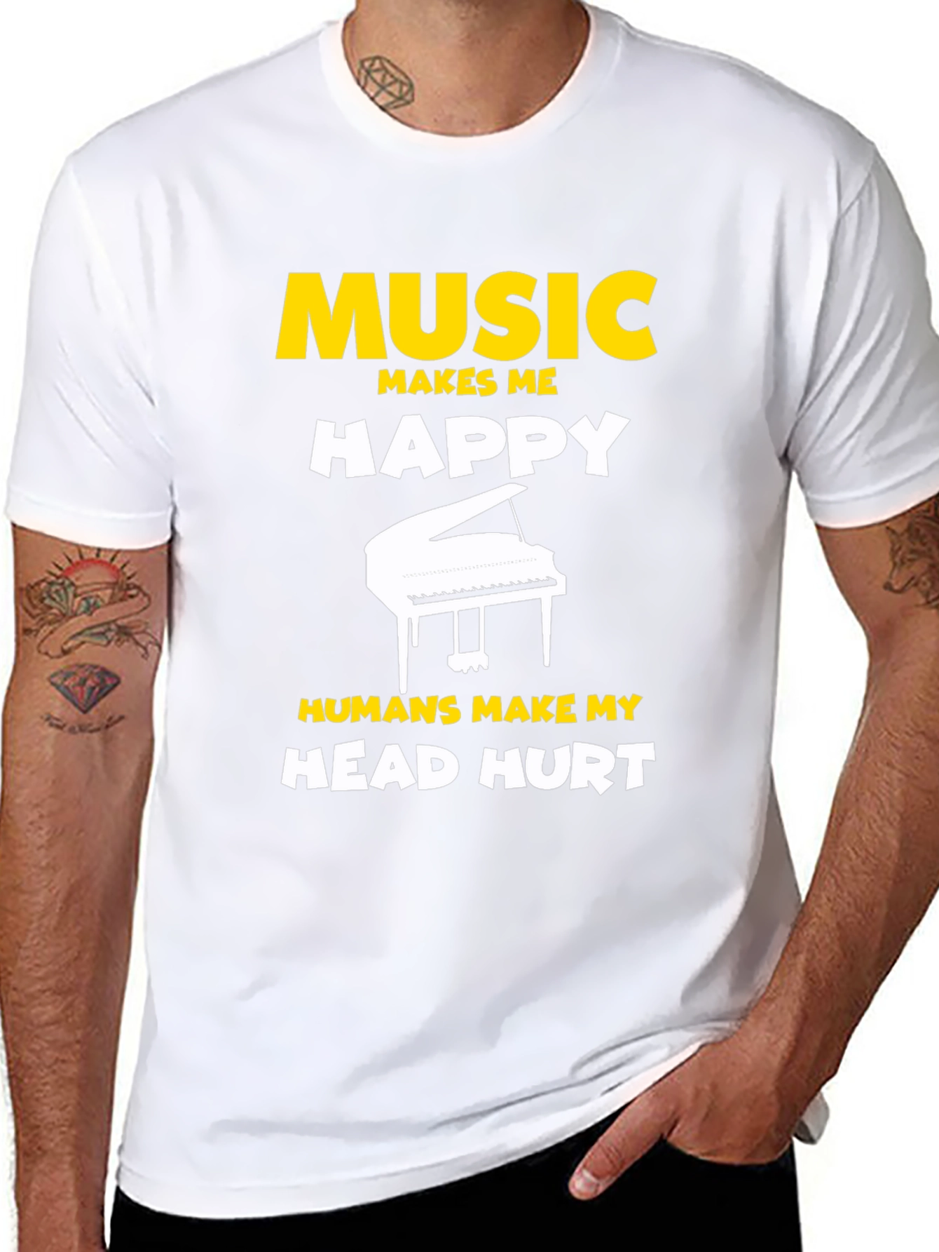 Music Makes Me Happy T-Shirt