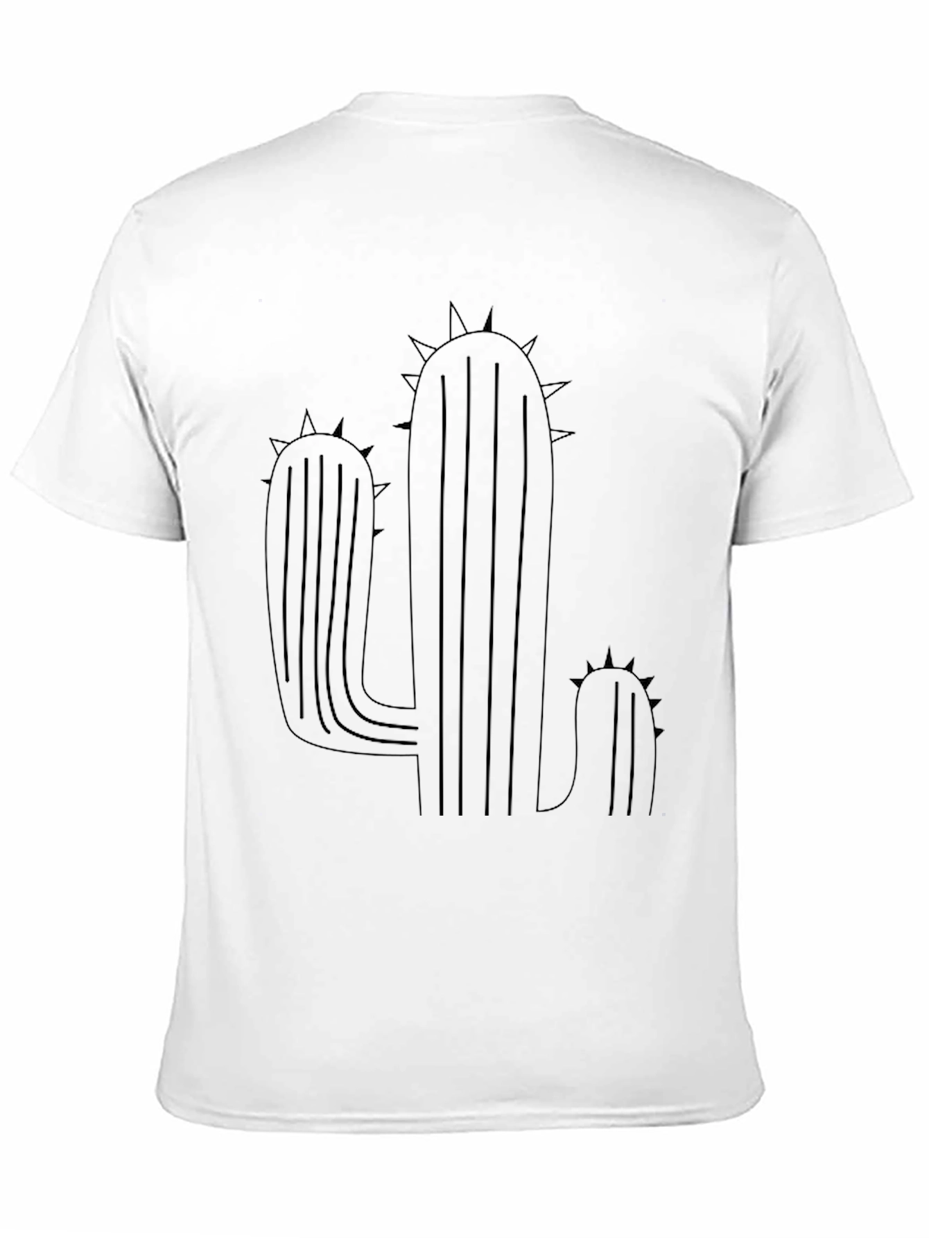 Cactus Graphic Tee - Black Casual Comfort