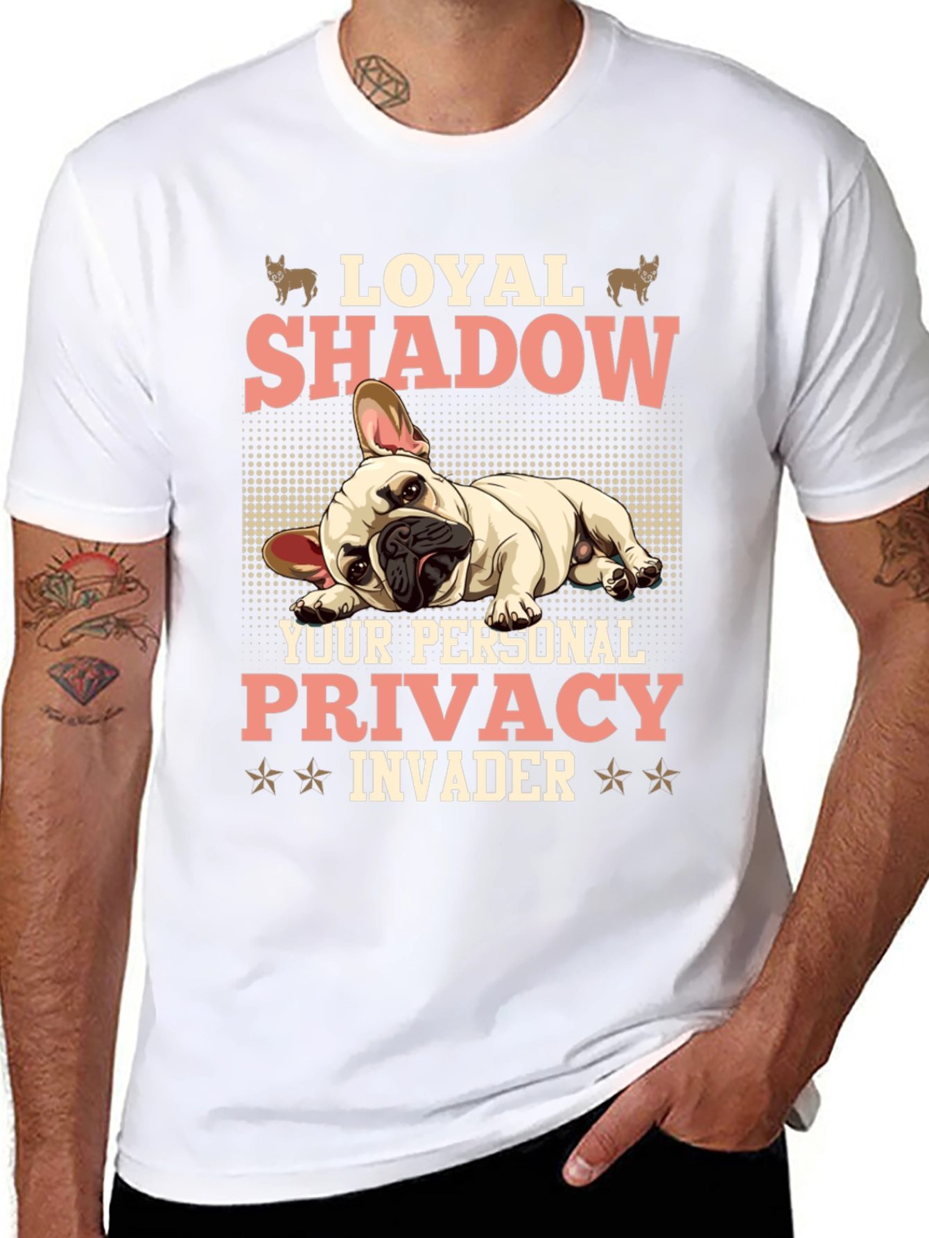 Loyal Shadow Dog Graphic T-Shirt