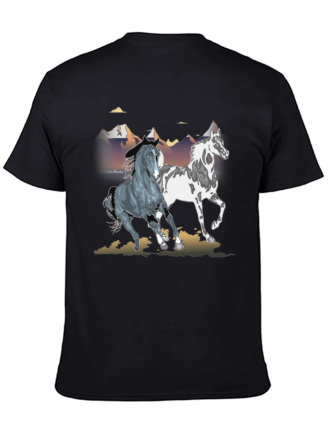 Horse Graphic Black T-Shirt