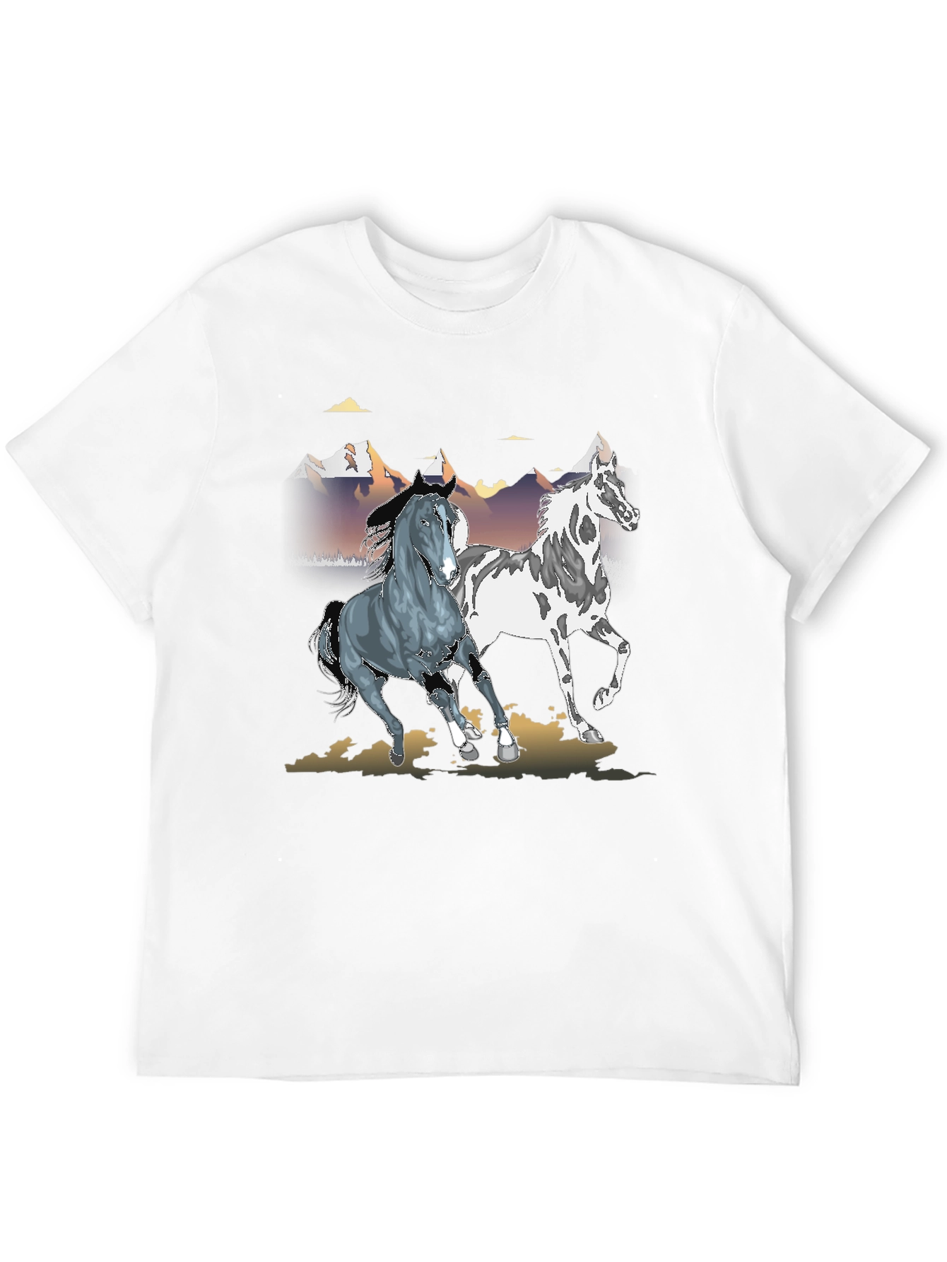 Horse Graphic Black T-Shirt