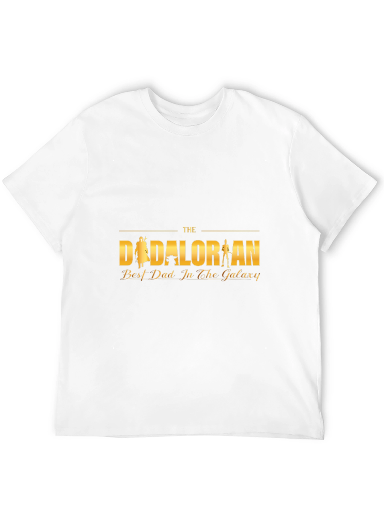 Dadalorian Best Dad in the Galaxy Black T-Shirt