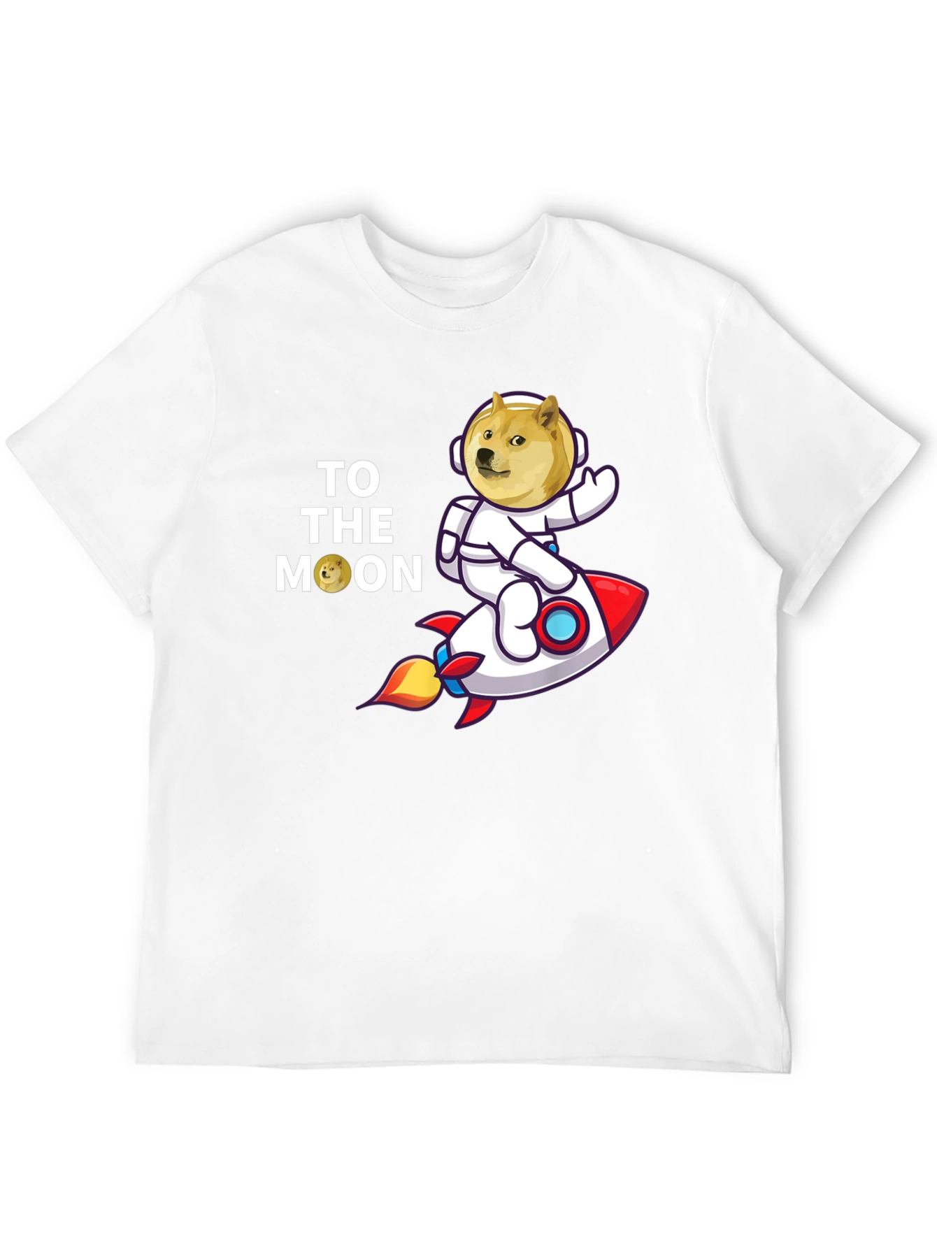 Doge To The Moon T-Shirt – Funny Crypto Meme Graphic Tee