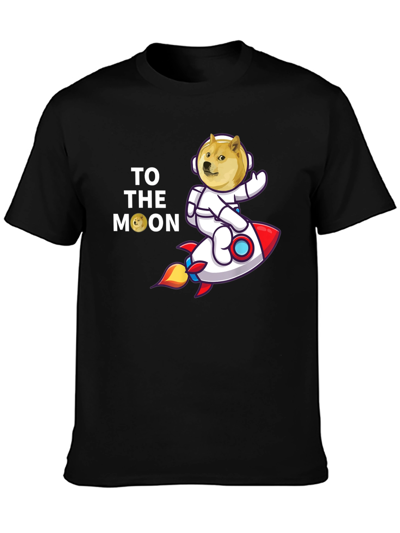 Doge To The Moon T-Shirt – Funny Crypto Meme Graphic Tee