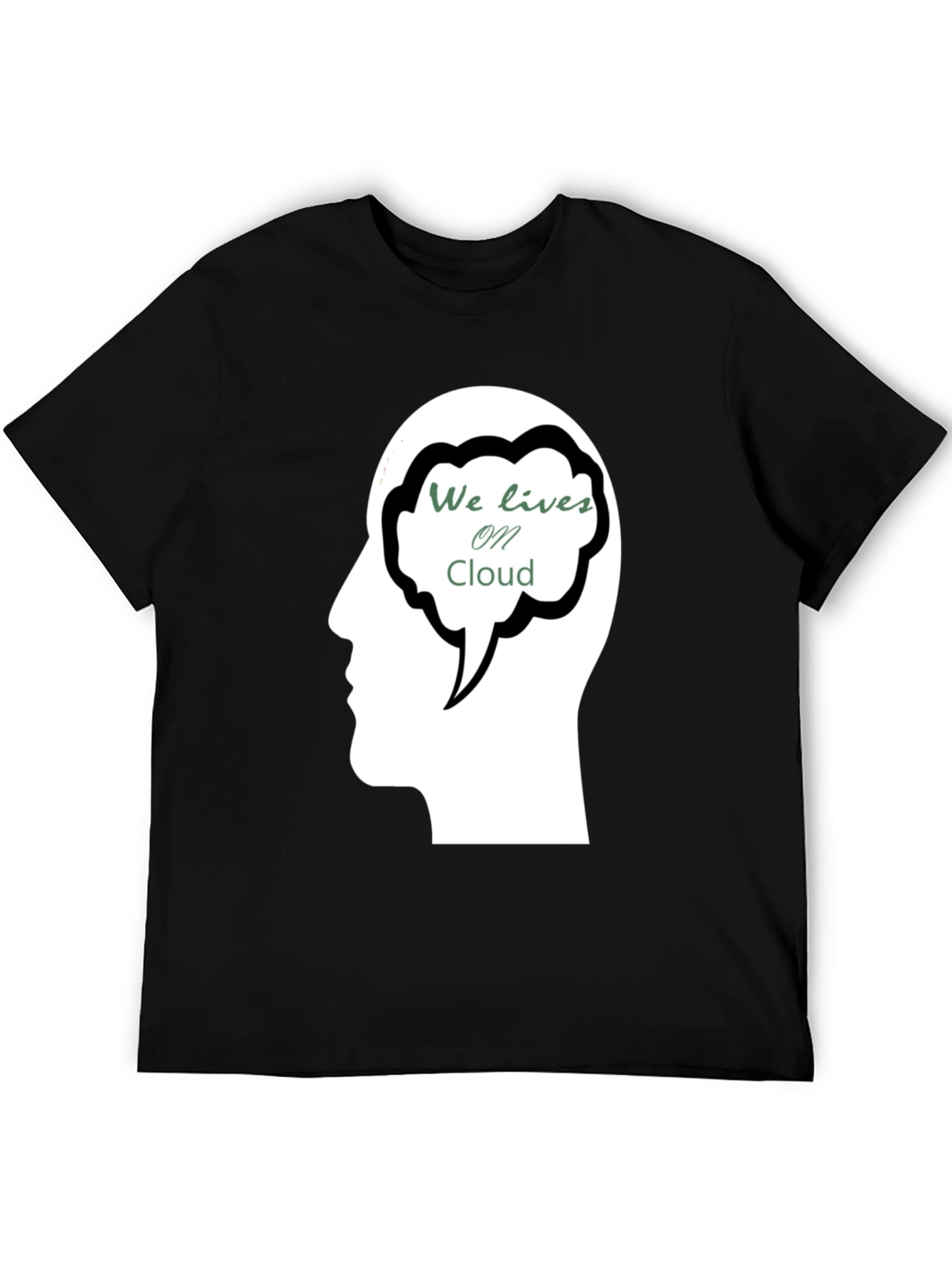 Cloud Mind Black T-Shirt