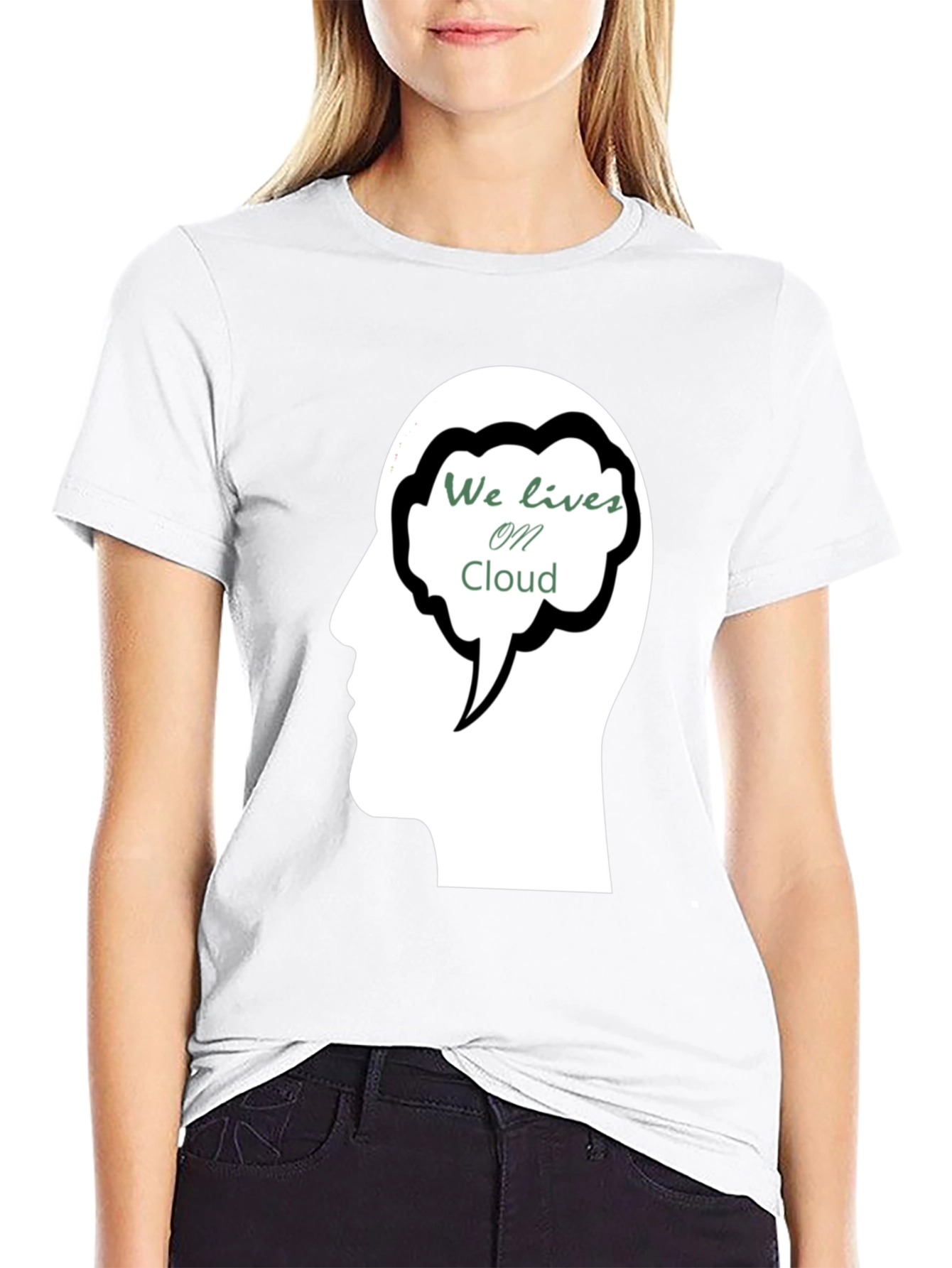 Cloud Mind Black T-Shirt