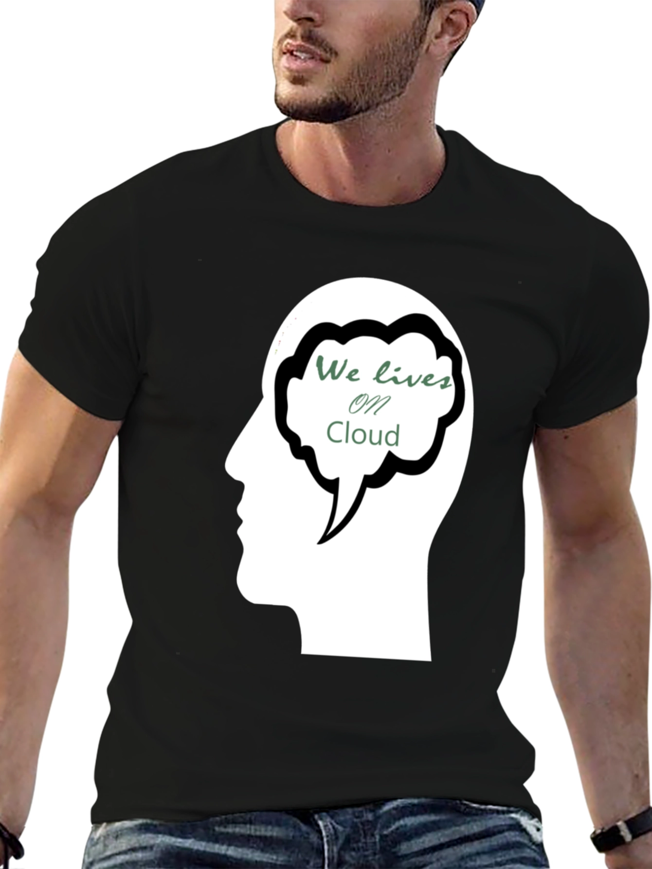 Cloud Mind Black T-Shirt