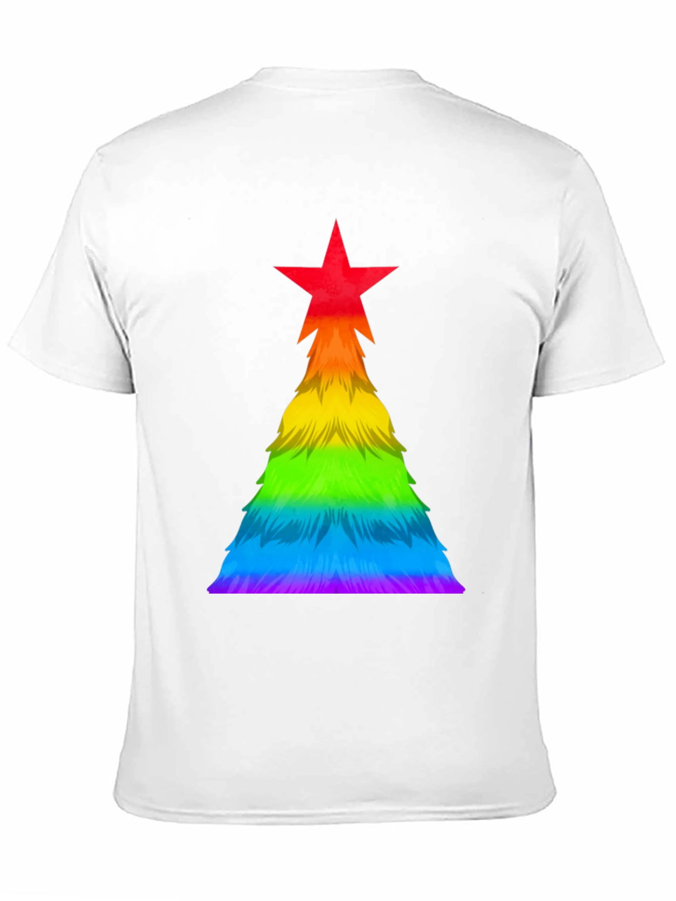 Rainbow Pride Christmas Tree Graphic Tee