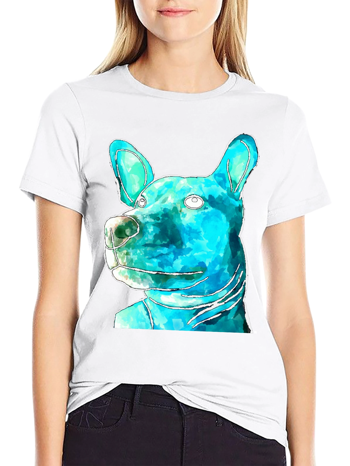 Dog Art Black T-Shirt