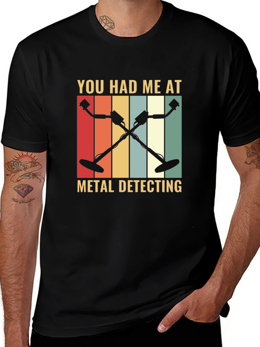 Metal Detecting Graphic Tee - Retro Hobby Shirt