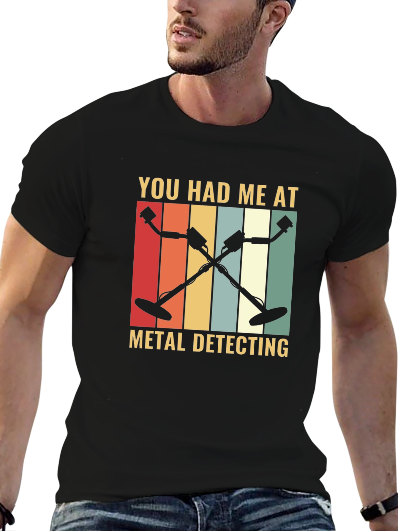 Metal Detecting Graphic Tee - Retro Hobby Shirt