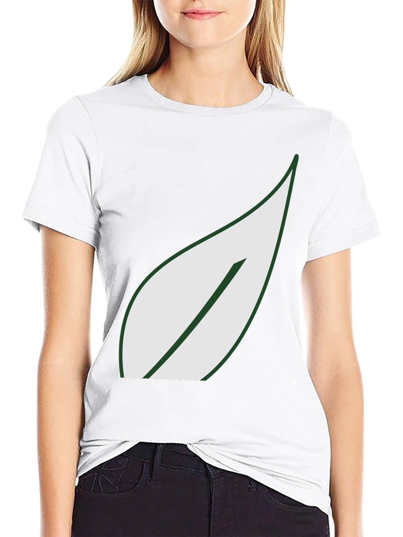 Leaf Graphic Black T-Shirt