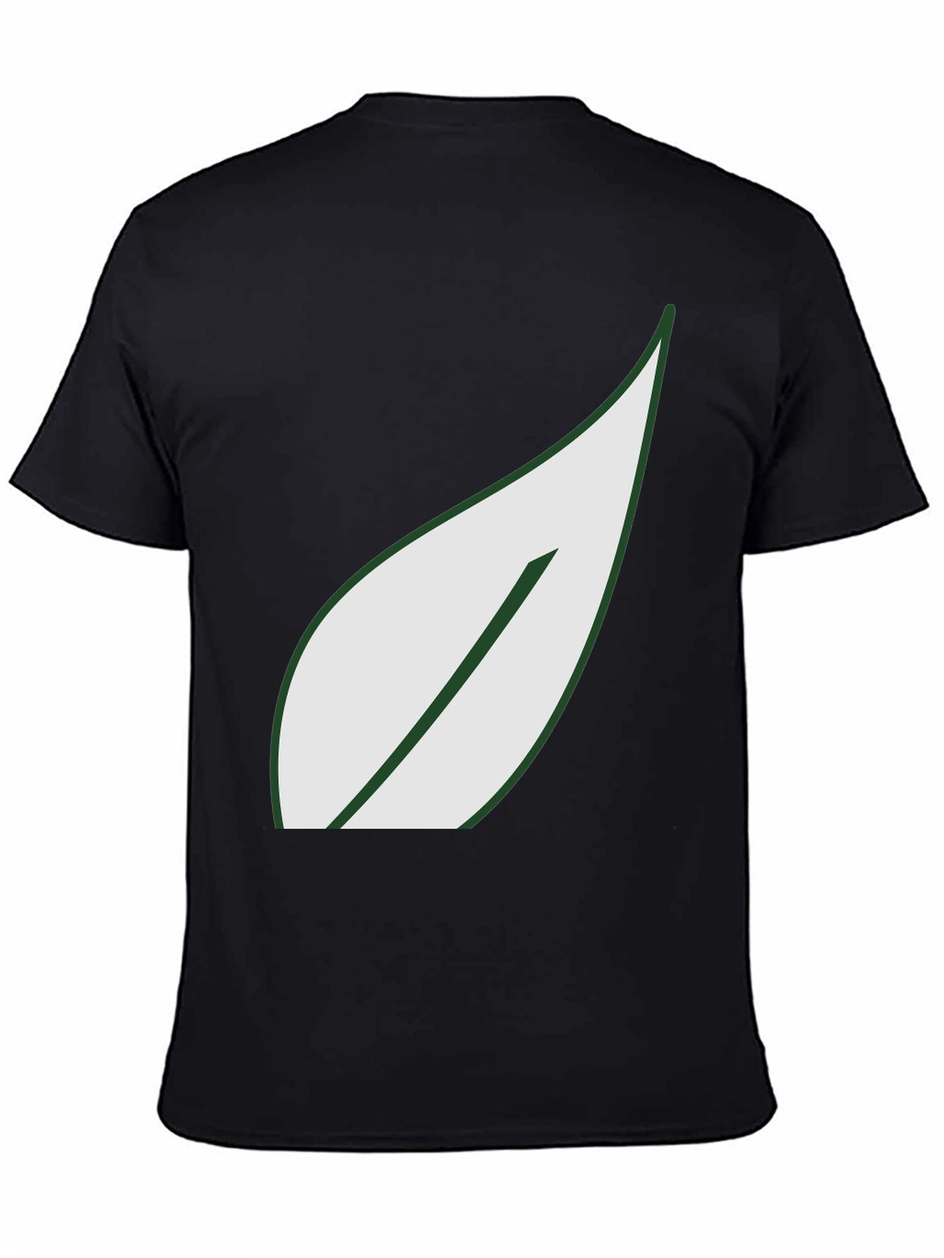 Leaf Graphic Black T-Shirt