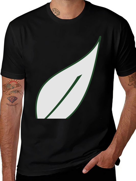 Leaf Graphic Black T-Shirt