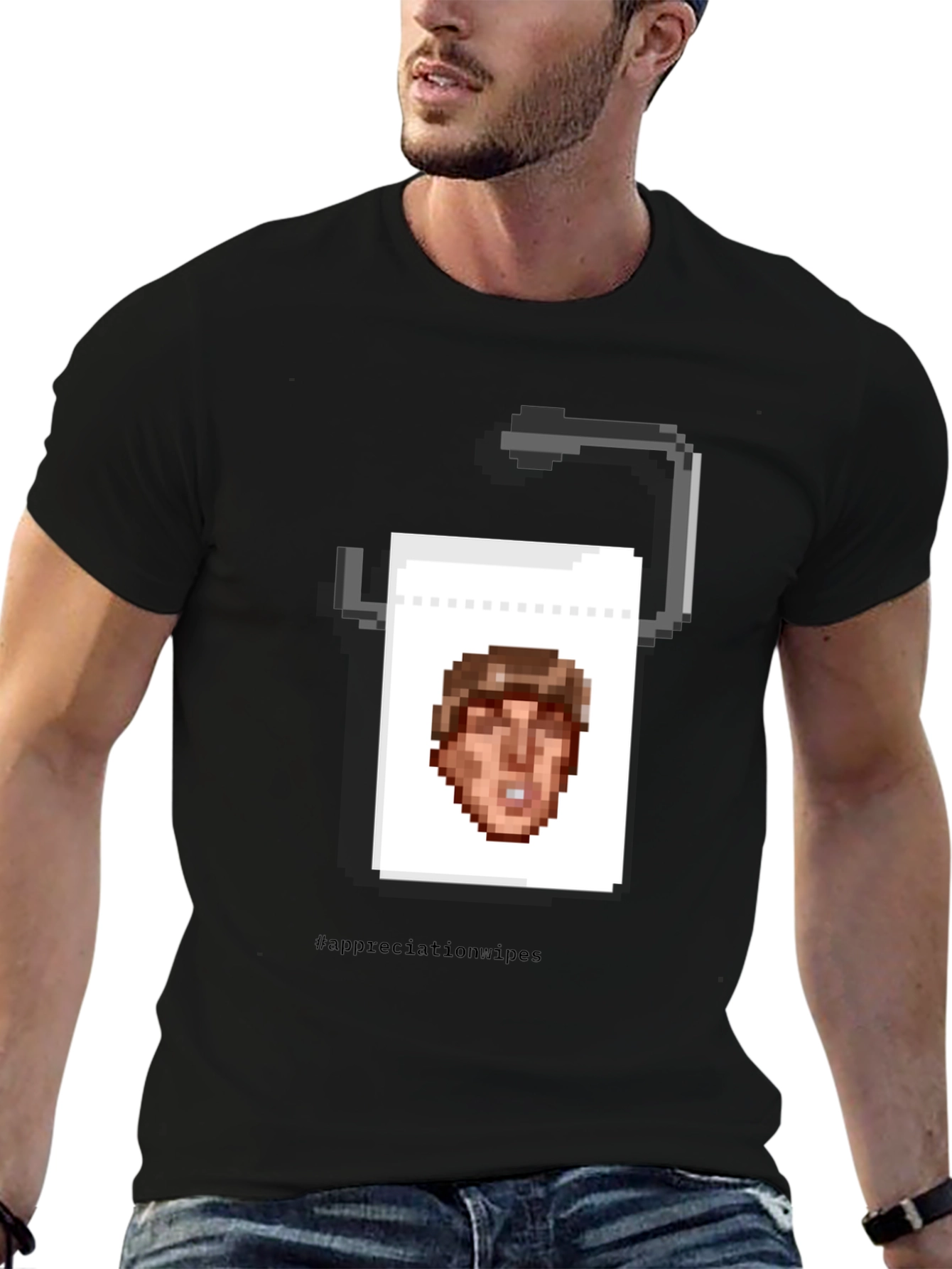 Humorous Pixel Art T-Shirt