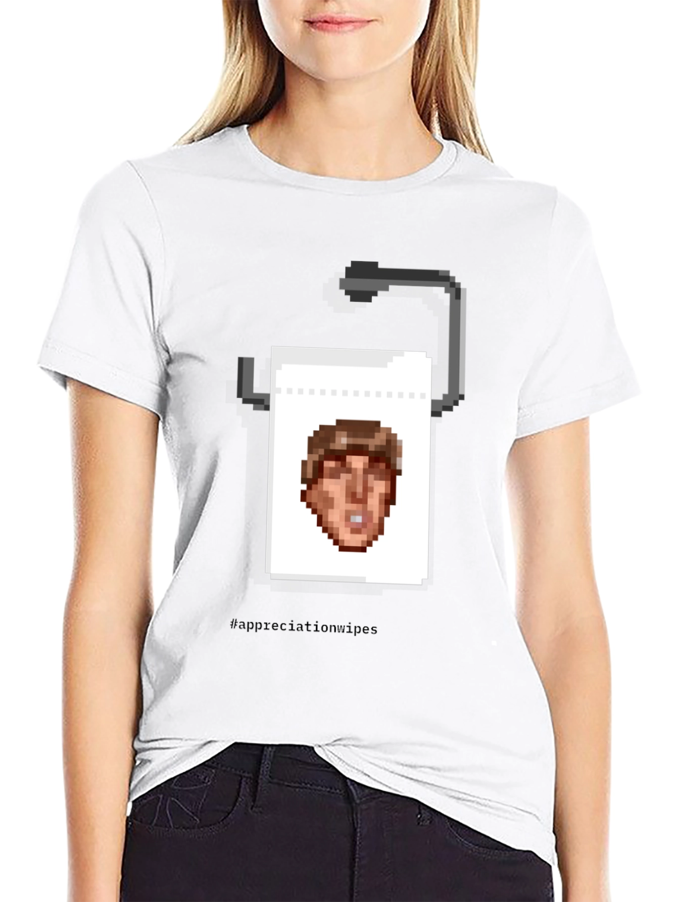 Humorous Pixel Art T-Shirt