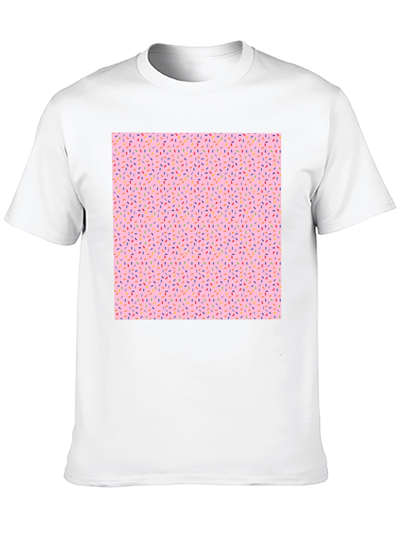 Sprinkle Pattern Black T-Shirt