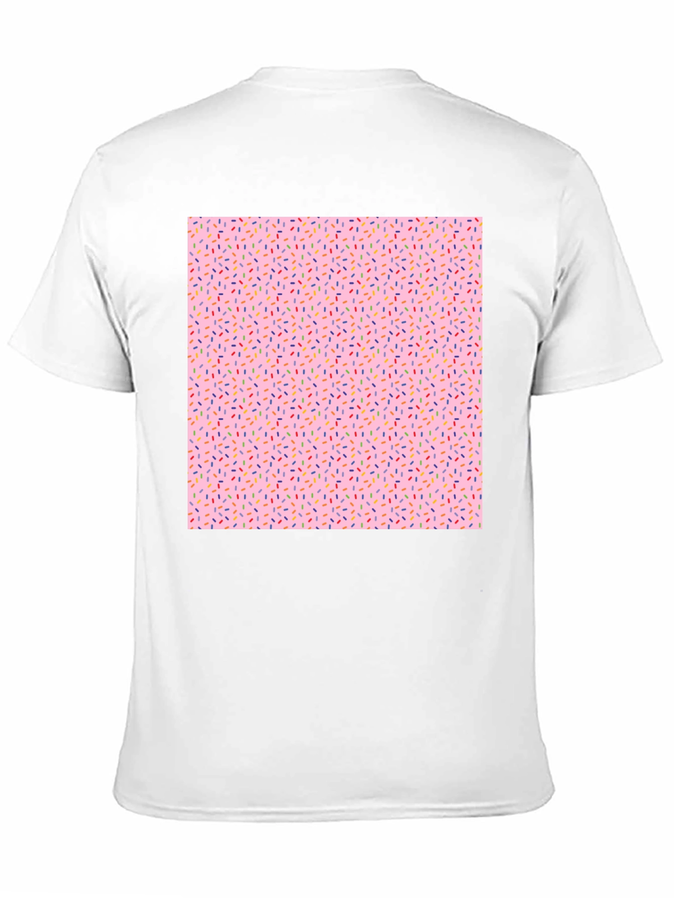 Sprinkle Pattern Black T-Shirt