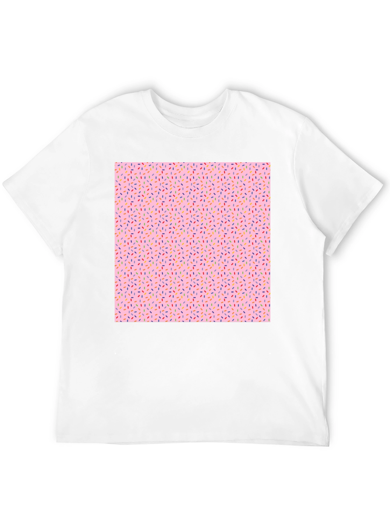 Sprinkle Pattern Black T-Shirt