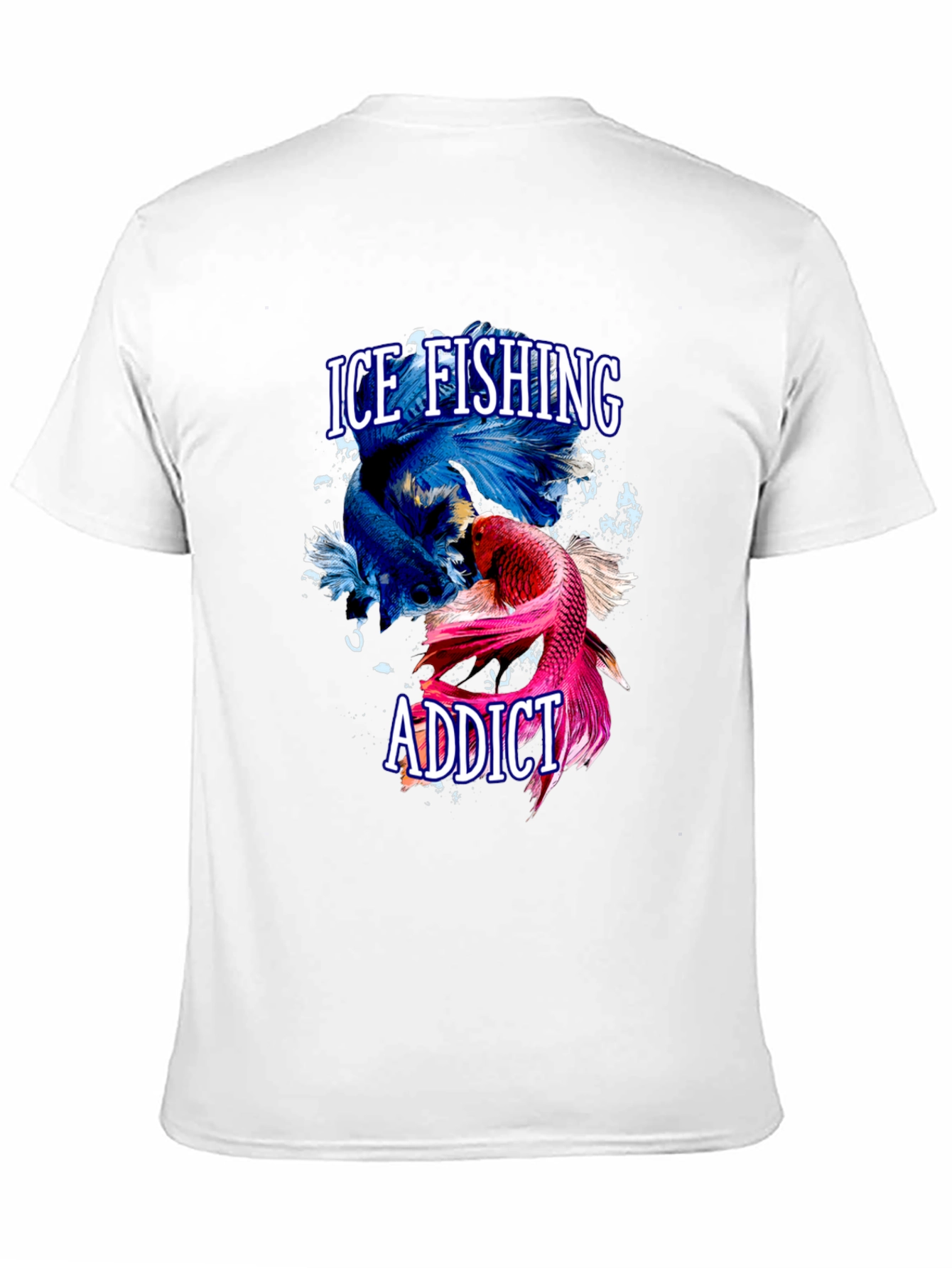 Ice Fishing Addict Graphic T-Shirt