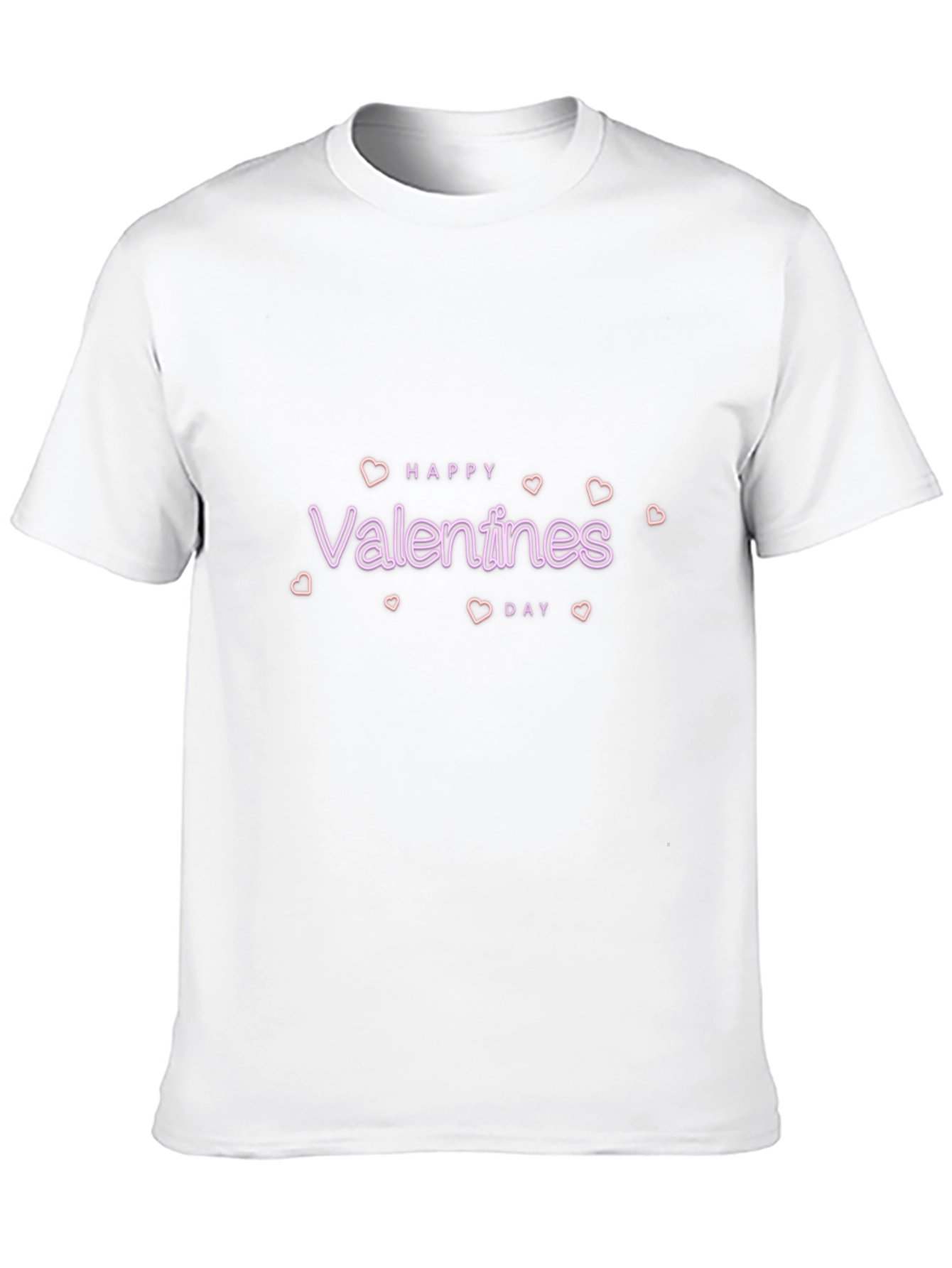 Happy Valentines Day Black T-Shirt