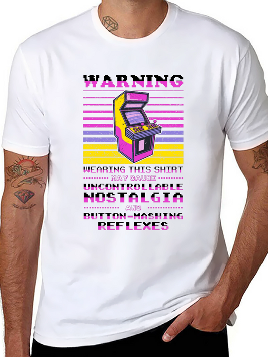 Retro Arcade Warning T-Shirt
