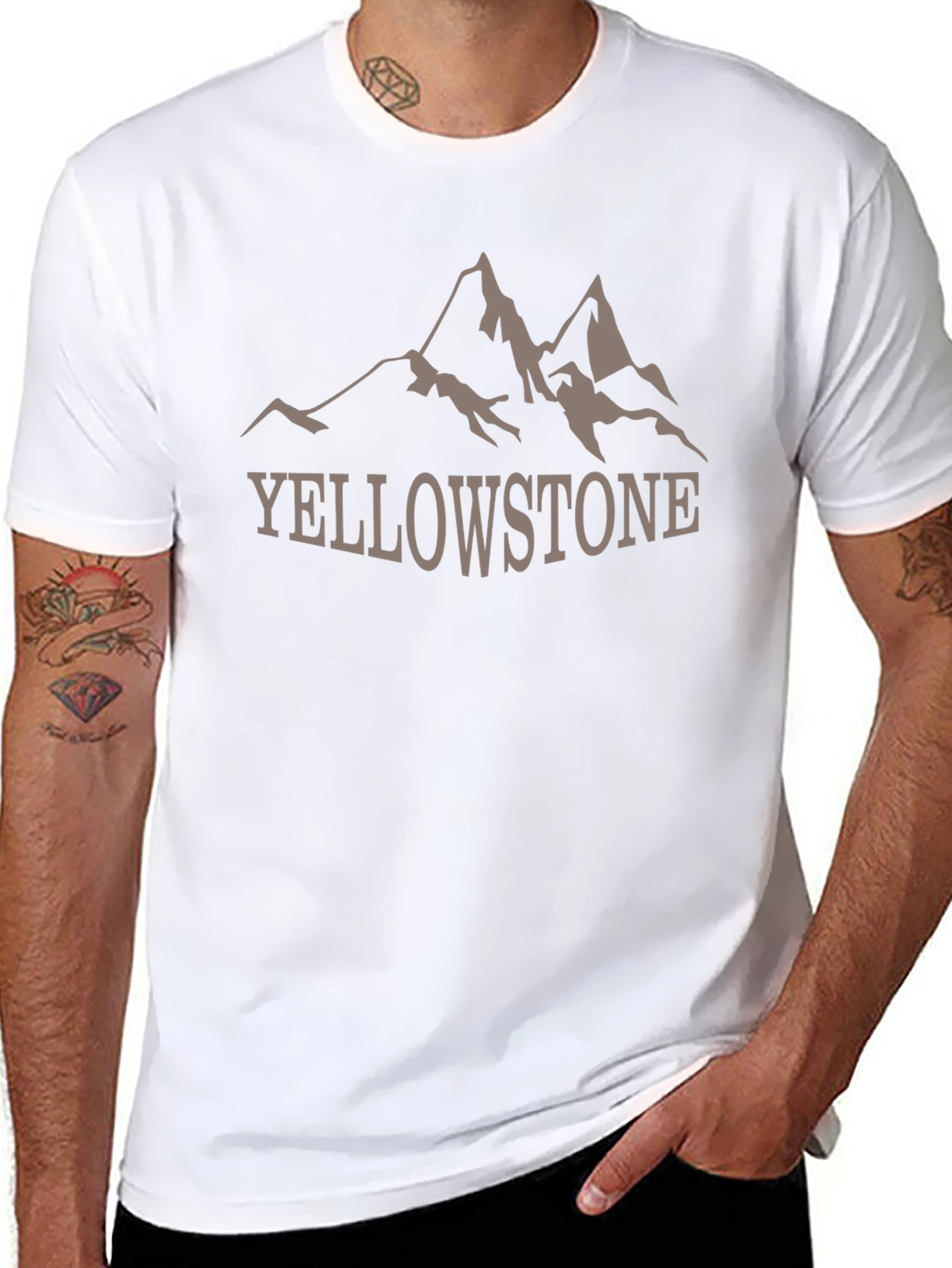 Yellowstone Mountain Graphic Tee - Classic Black