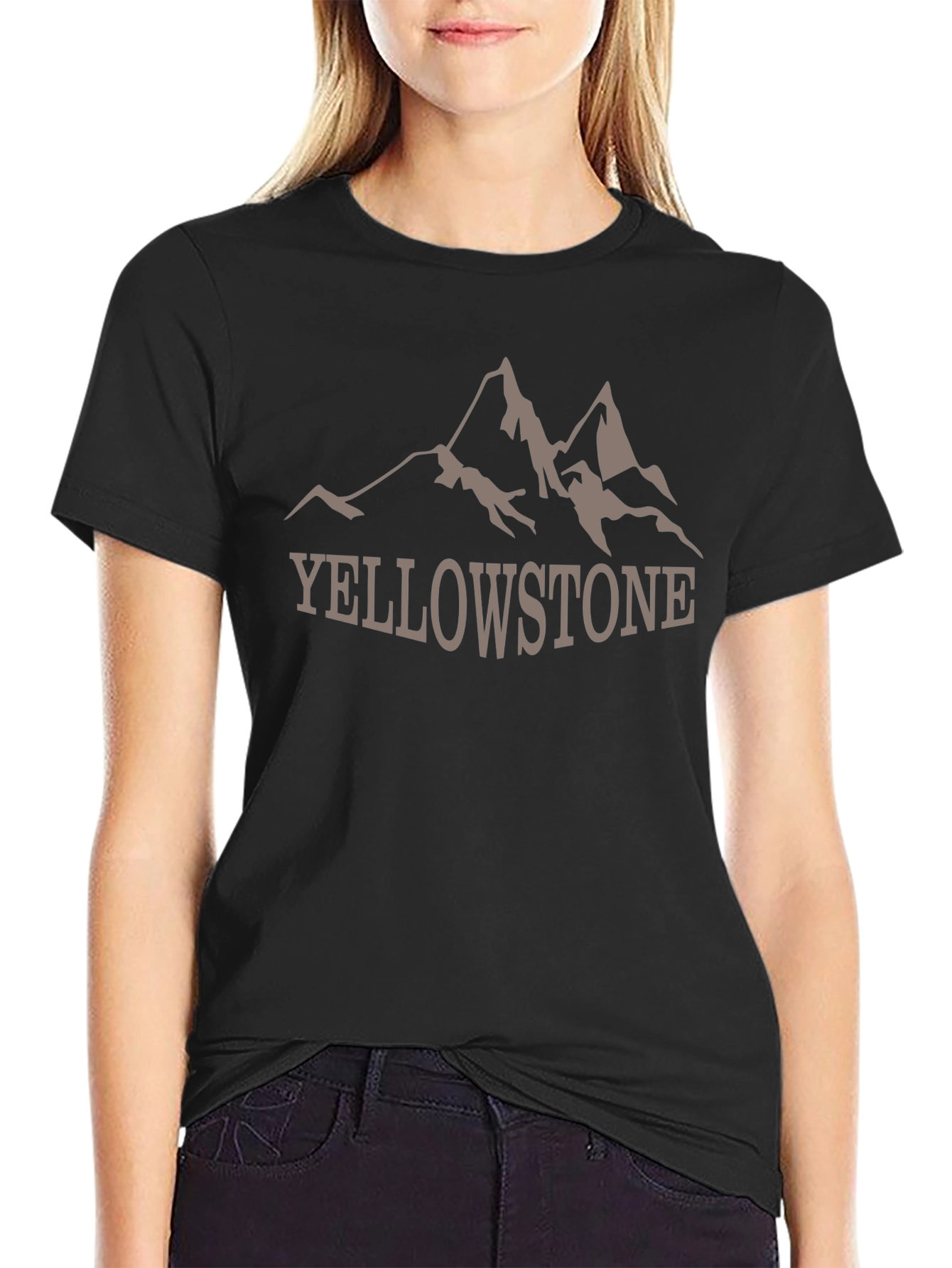 Yellowstone Mountain Graphic Tee - Classic Black