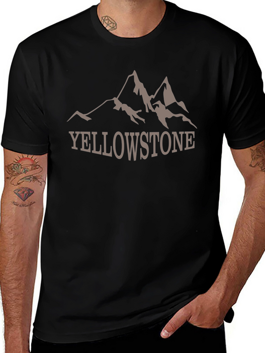 Yellowstone Mountain Graphic Tee - Classic Black