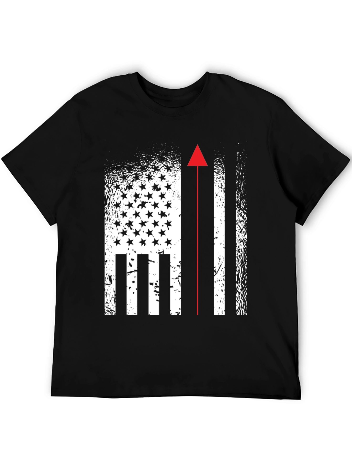 American Flag Firefighter T-Shirt Patriotic Firemen Tee