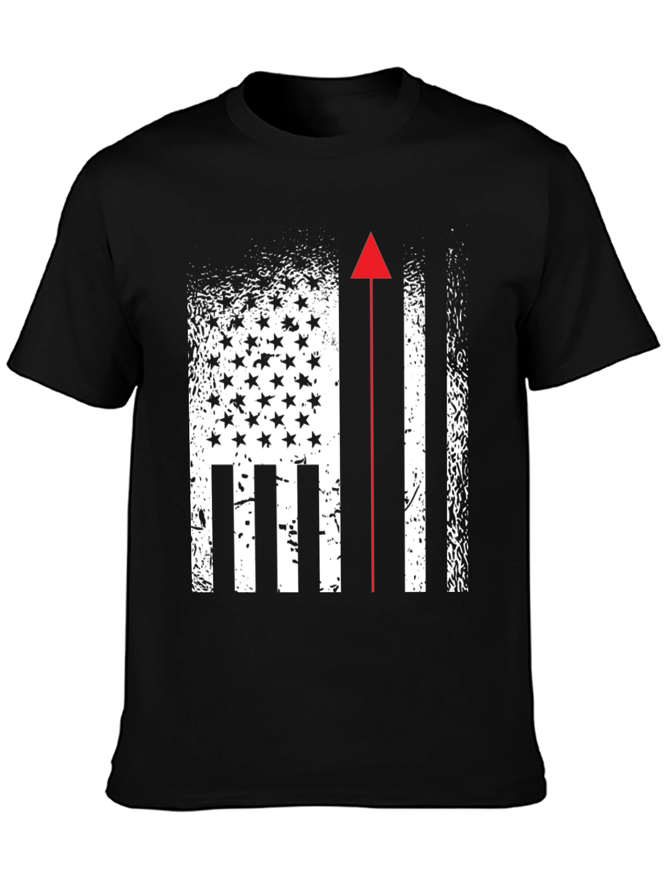 American Flag Firefighter T-Shirt Patriotic Firemen Tee