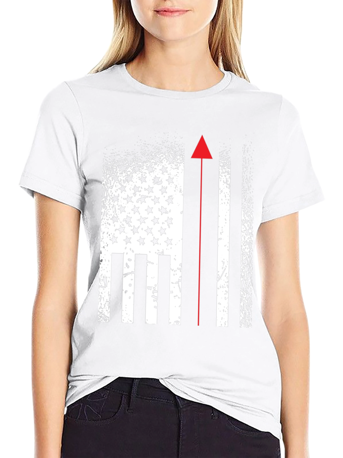 American Flag Firefighter T-Shirt Patriotic Firemen Tee
