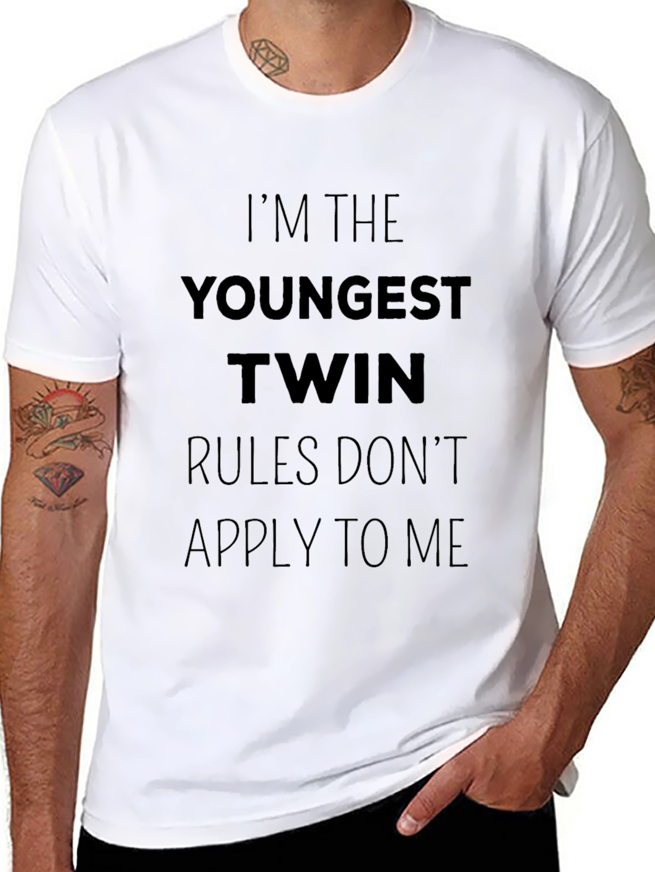 Youngest Twin Rules Dont Apply T-Shirt