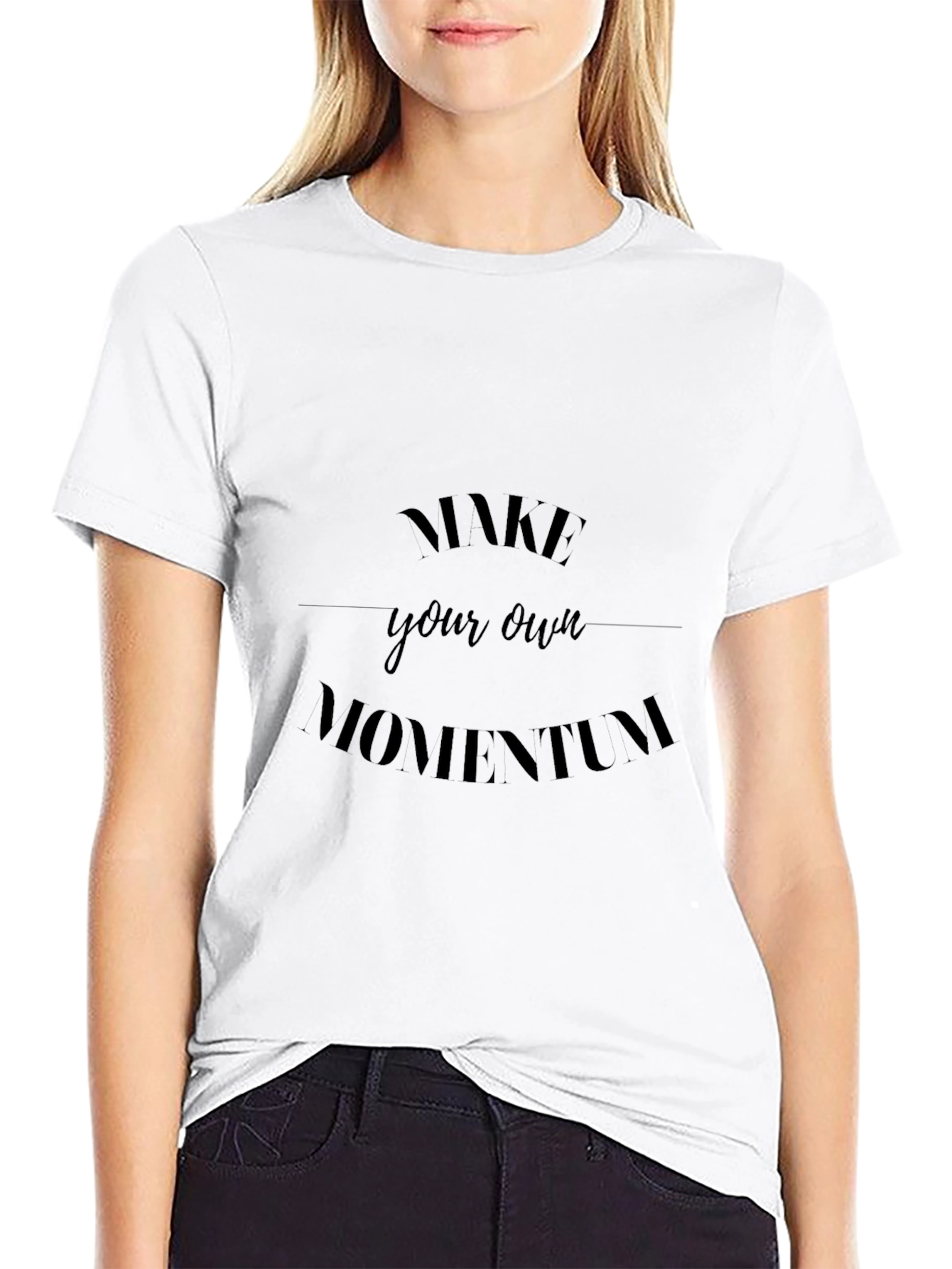 Make Your Own Momentum Black T-Shirt