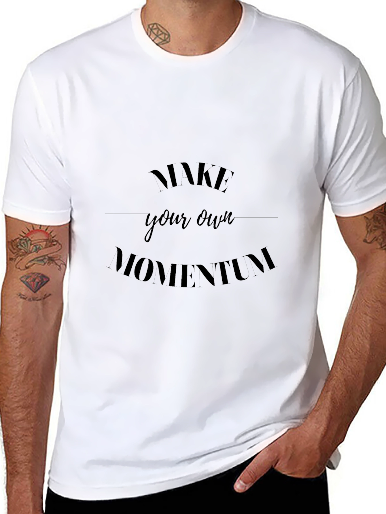 Make Your Own Momentum Black T-Shirt