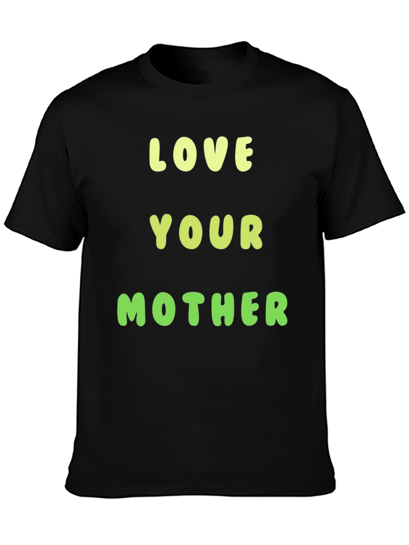 Love Your Mother Graphic Tee - Black Cotton T-Shirt