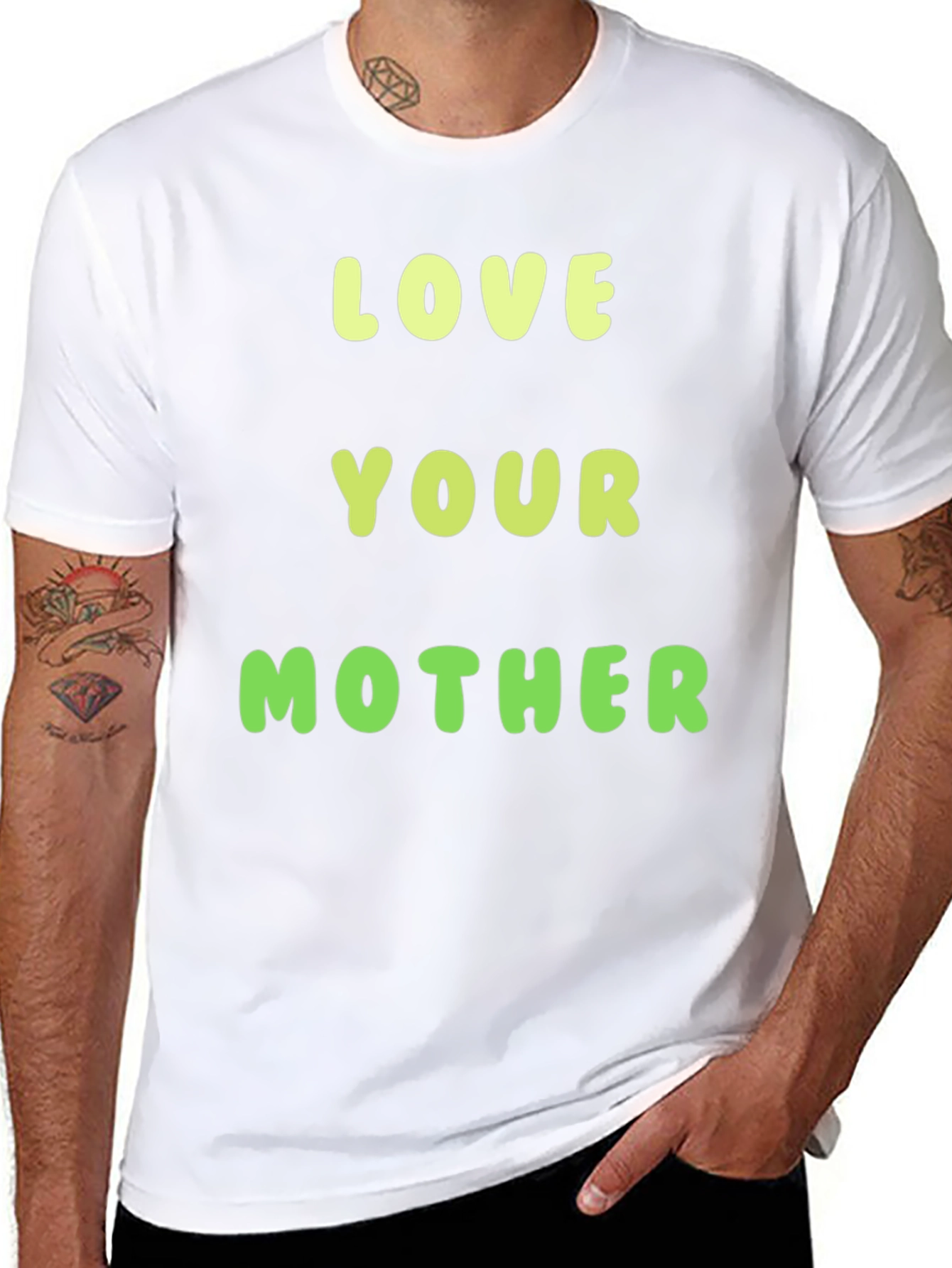 Love Your Mother Graphic Tee - Black Cotton T-Shirt