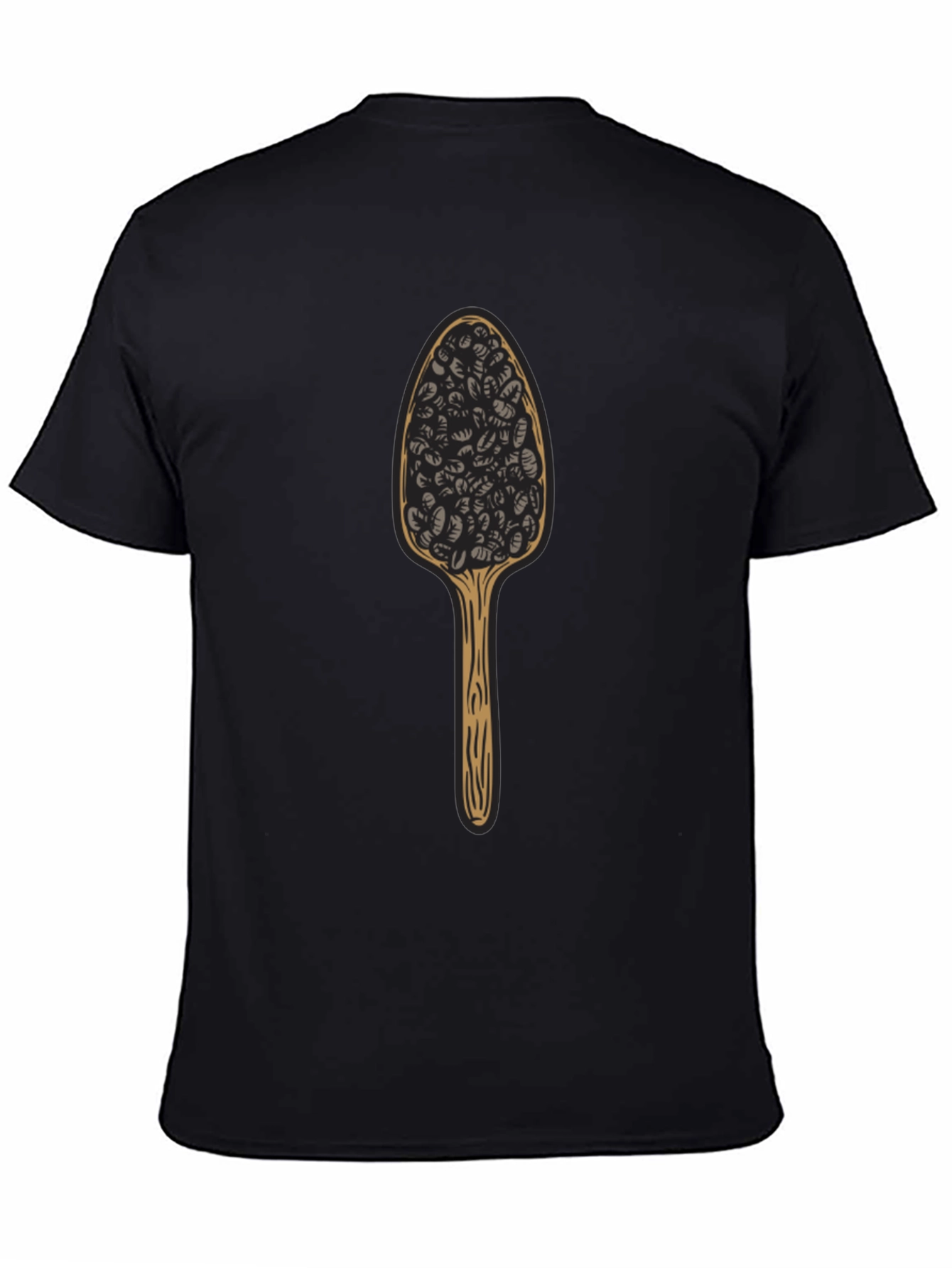 Novelty Spoon Black T-Shirt